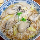 牡蠣蕎麦（カキそば）ネギとカキだけのシンプル蕎麦